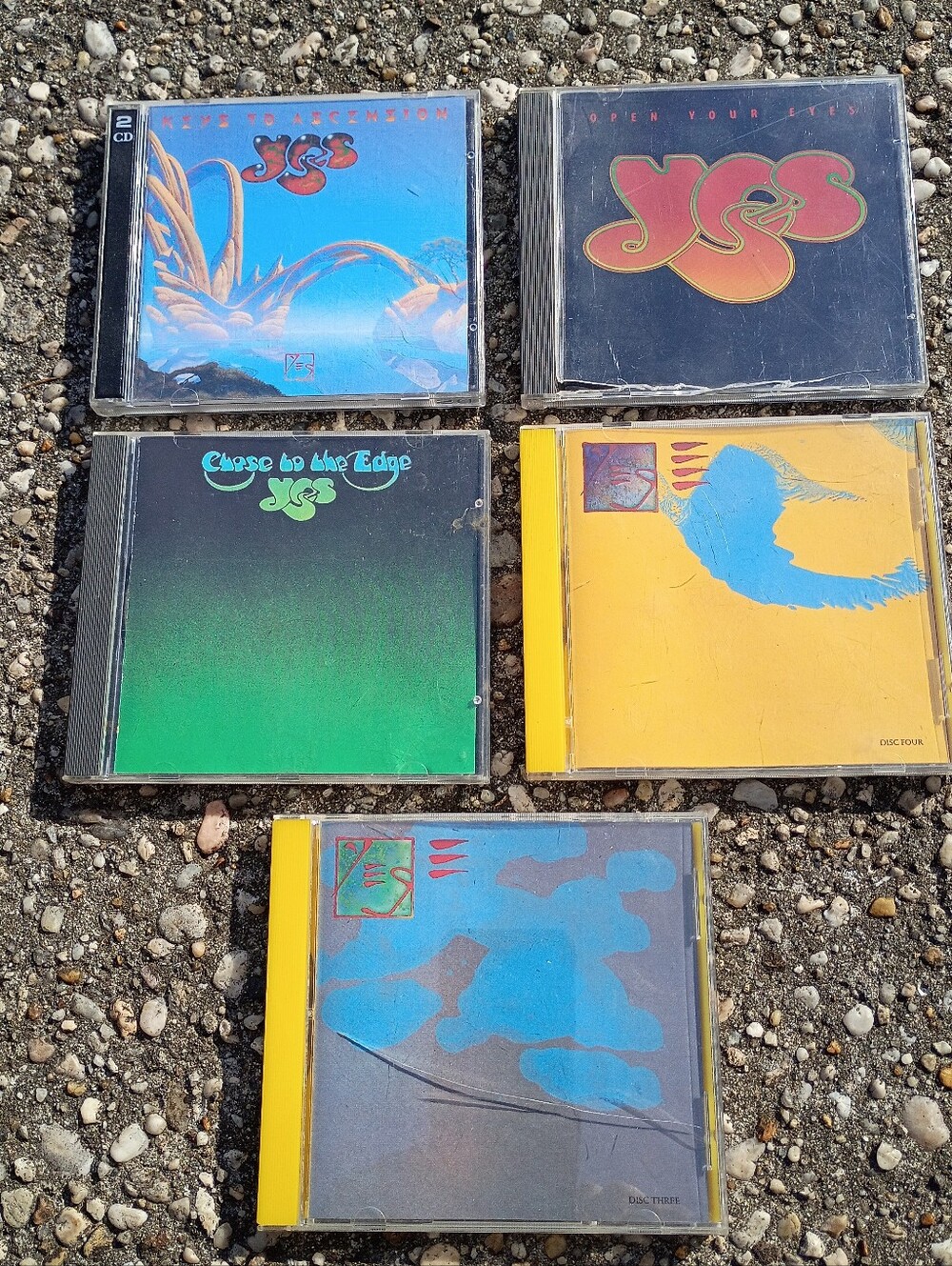 YES Vintage CD Lot 5 Rock Band Music Musician Y2K